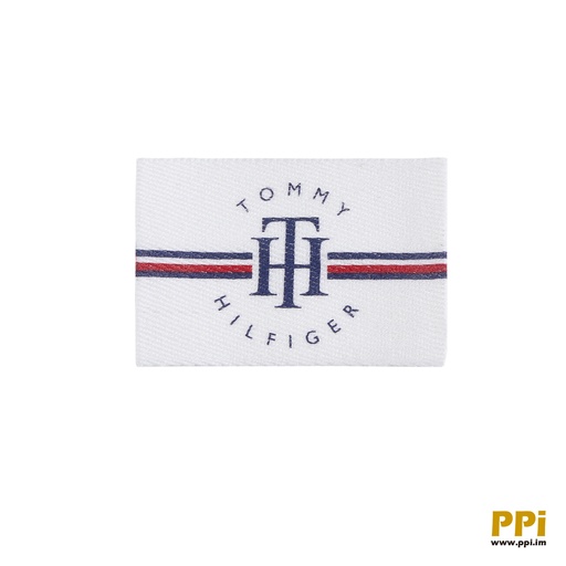 [TH printed brand label] Tommy Hilfiger cotton printed brand label