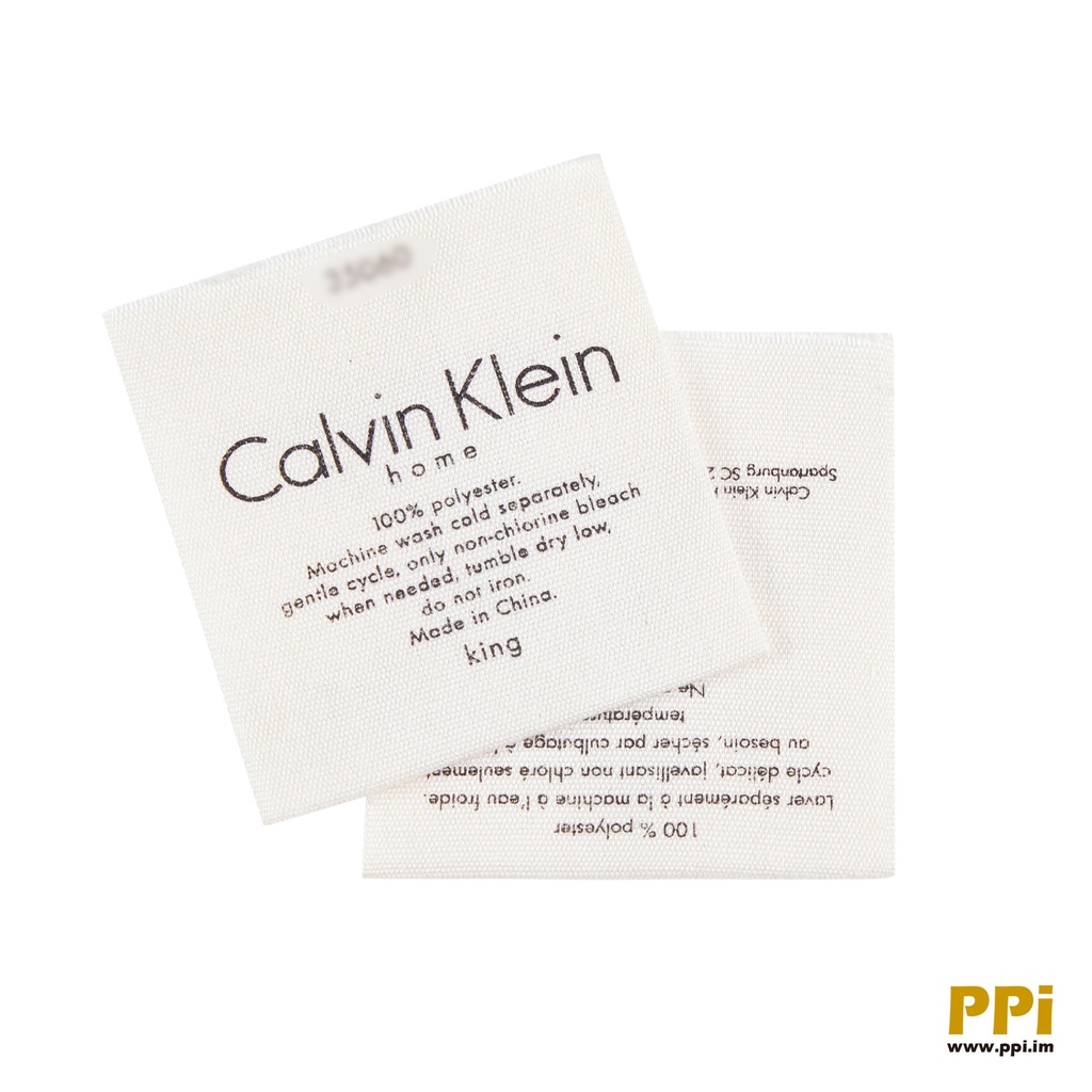 CK cotton printed carelabel