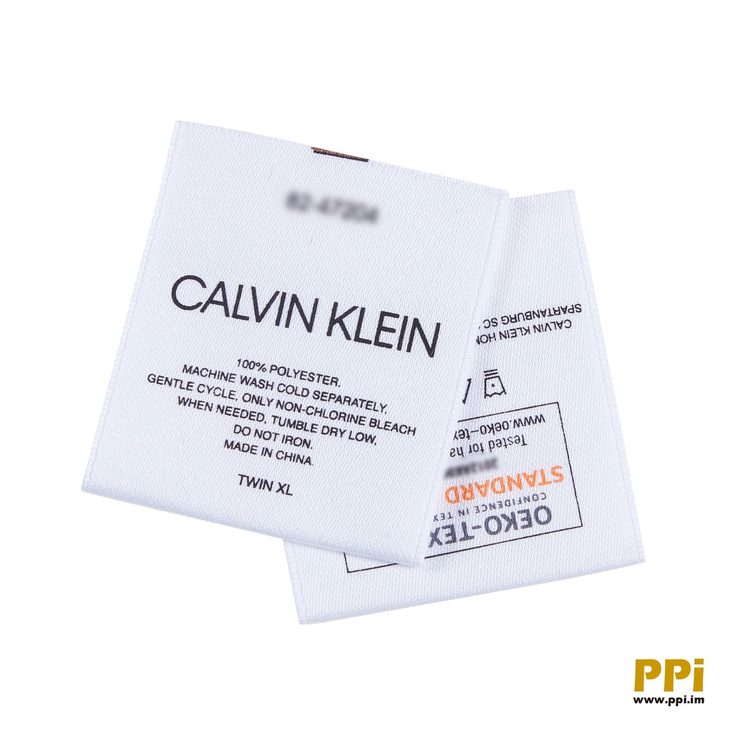 CK poly printed carelabel