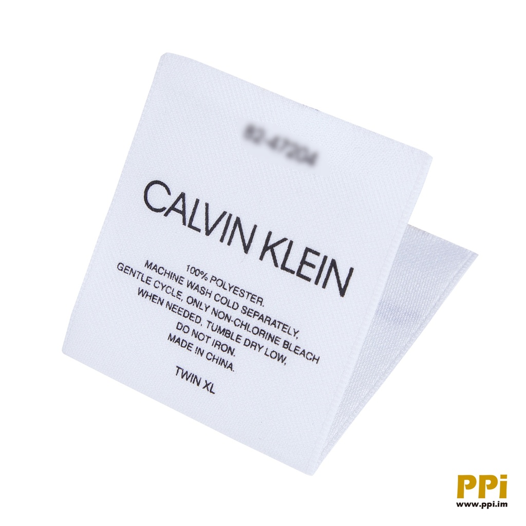 CK poly printed carelabel