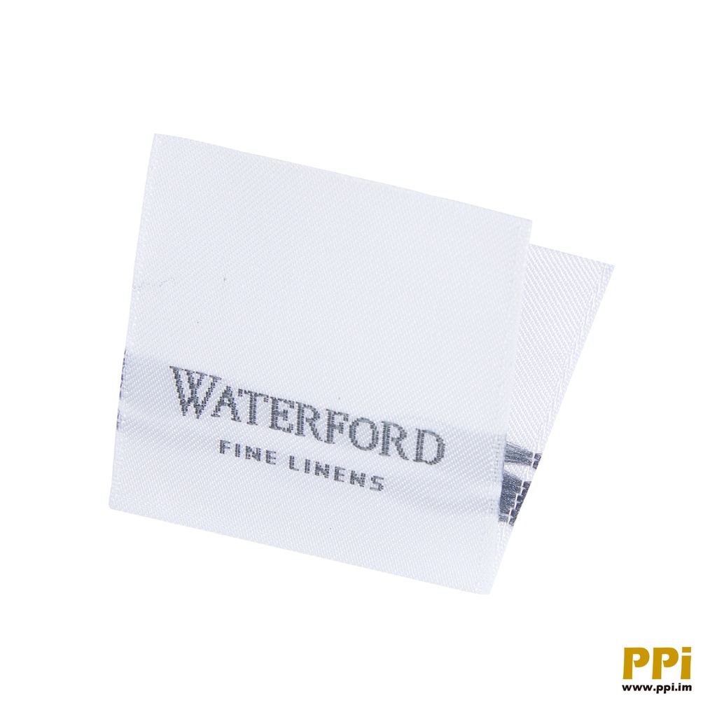 Waterford woven brand label