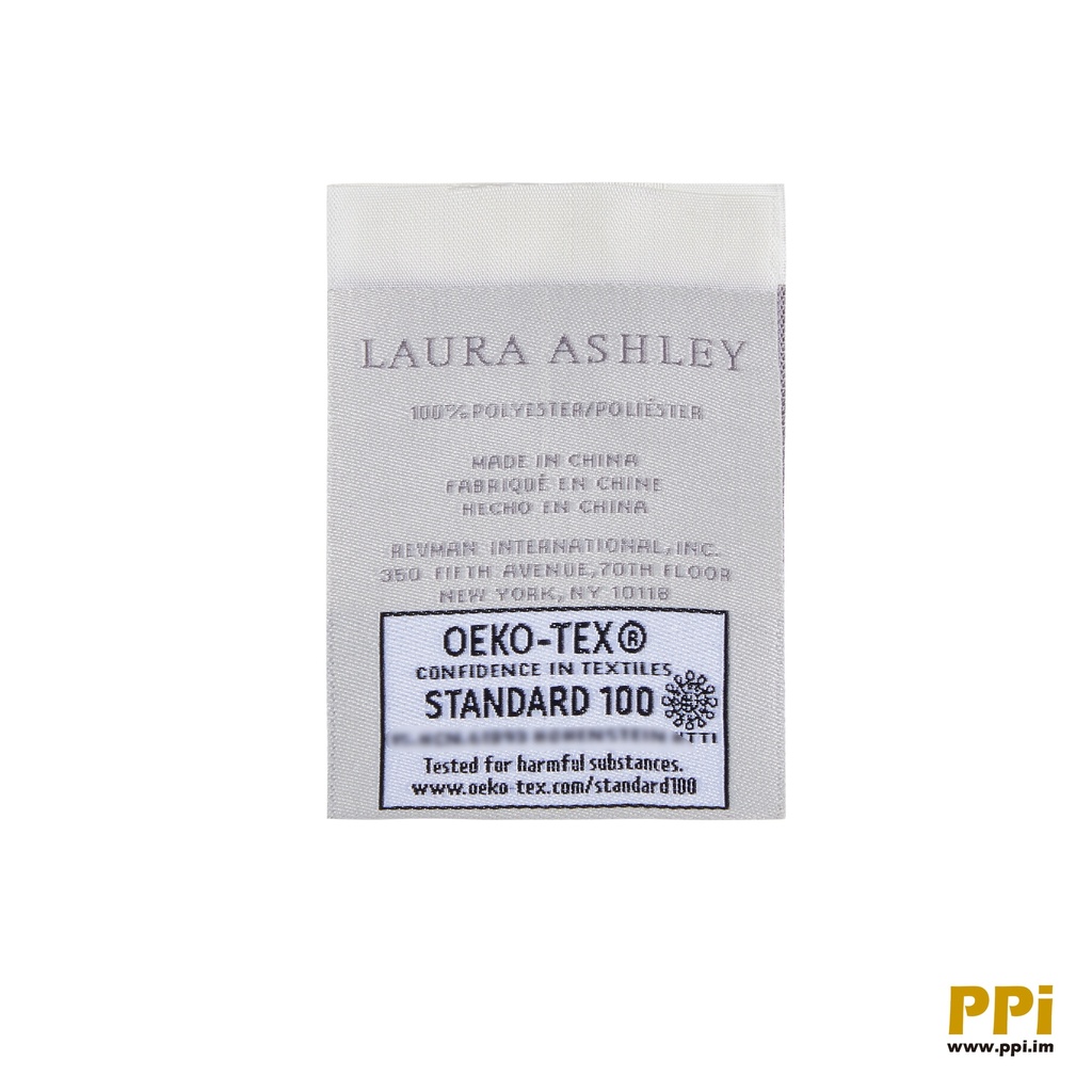 Laura Ashley woven carelabel