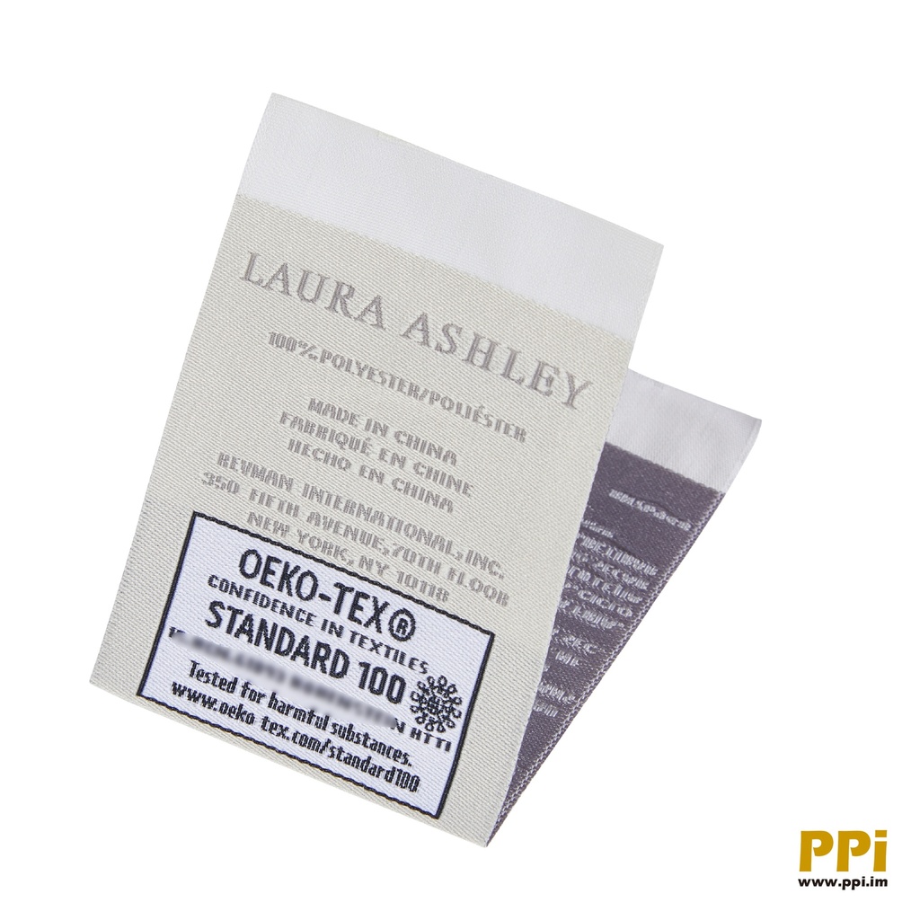 Laura Ashley woven carelabel