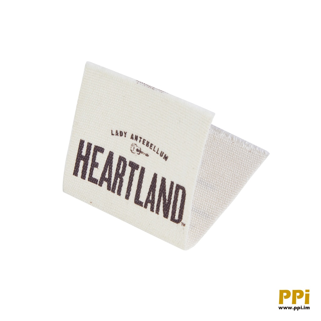 Heartland printed brand carelabel