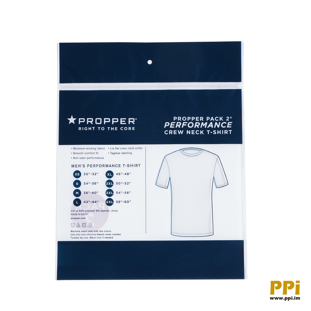 PROPPER T-shirt polybag