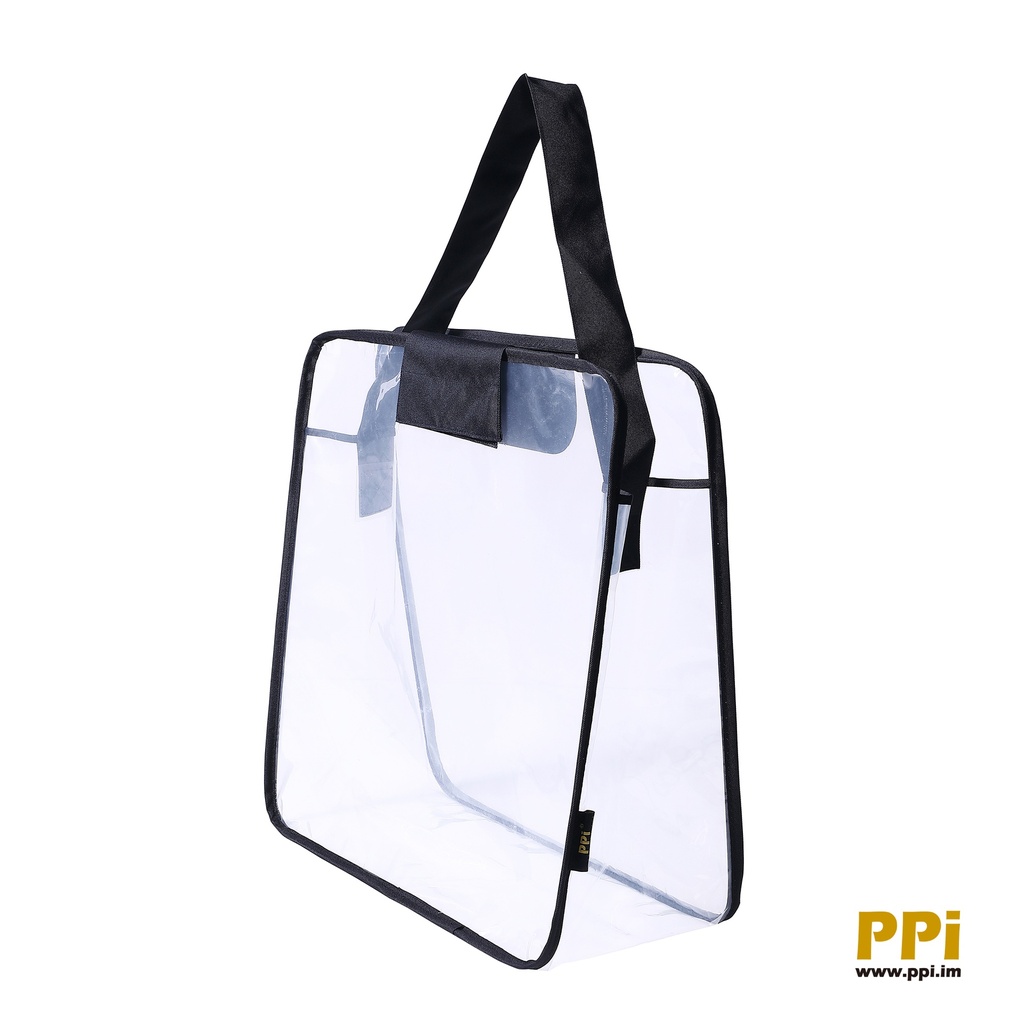 recycled PEVA bag fold angel view