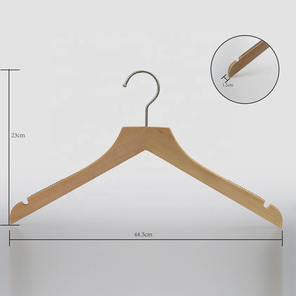 Wood hanger for robe