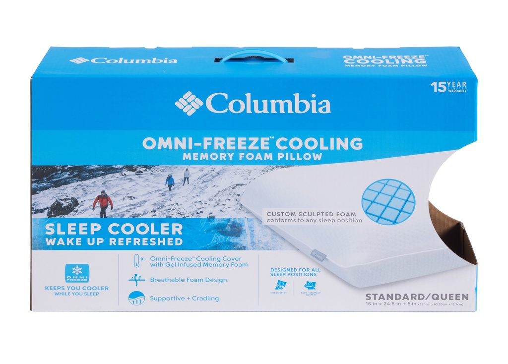 Pillow box for Columbia Brand