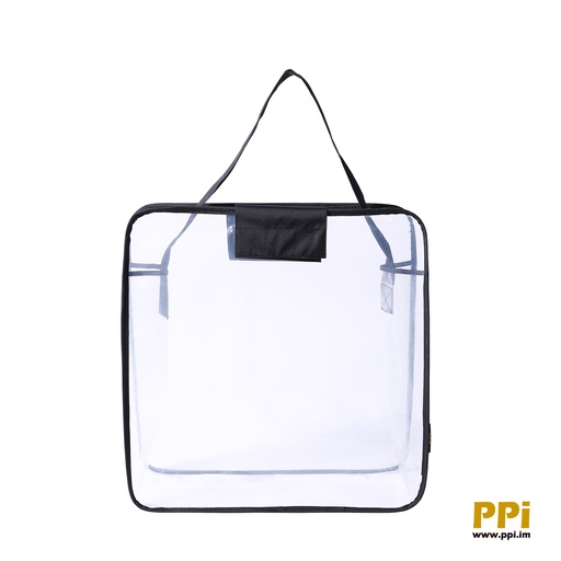 [MS220095A1] Recycled PEVA bag for comforter with recycled fabric trim/handle/top (50pc pack)